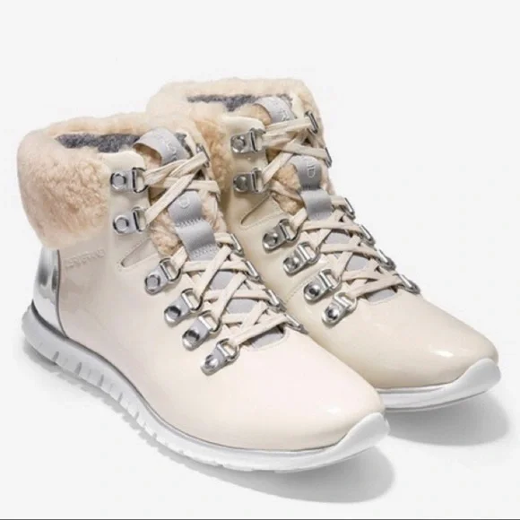 EUC Cole Haan Zero Grand Patent Leather Hiker Boot - Picture 1 of 12